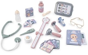 Smoby baby care centrum medyczne opieki dla lalek z elektronicznym tabletem + 24 akc.