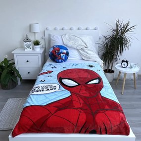 Czerwono-niebieski koc dziecięcy z mikropluszu 100x150 cm Spiderman – Jerry Fabrics