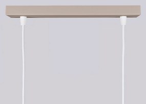 Szarobrązowa metalowa lampa wisząca Gleam – Sollux