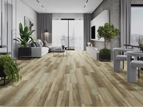 Mexen West Orange panele winylowe 1240 x 182 mm SPC 6,5 mm, podkład IXPE 1,5 mm, 4 V-Fuga, Dąb - F1009-1240-182-505-4V1-01
