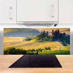 Panel nad blat kuchenny Malowniczy Pejzaż z Drzewami