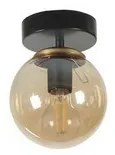 Lampa sufitowa Yeni Can Tekli Siyah Bal CamliAvize, czarna