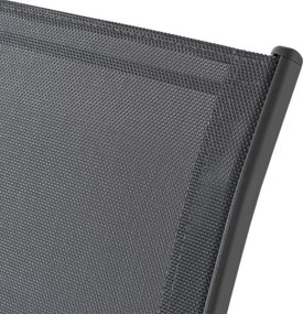 Zestaw mebli ogrodowych dla 6 osób ze stołem i krzesłami Umberto, kolor czarny