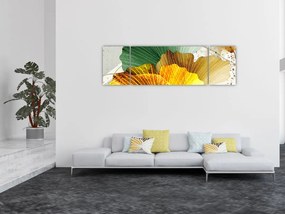 Obraz - Liście (170x50 cm)