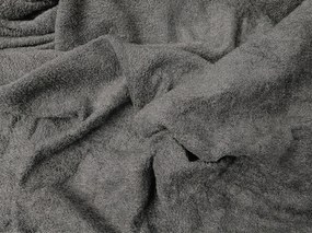 PrzytulneMieszkanie.pl Prześcieradło frotte EXCLUSIVE ciemnoszare 140x200 cm