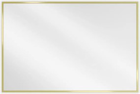 Mexen Loft lustro łazienkowe prostokątne 90 x 60 cm, rama złota szczotkowana - 9852-090-060-000-50