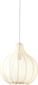 Beżowa lampa wisząca z tekstylnym kloszem ø 39 cm Elati – Light & Living