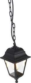Klasyczna lampa wisząca zewnętrzna czarna IP44 - Capital