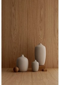 Beżowy ceramiczny wazon Blomus Nomad, wys. 21 cm