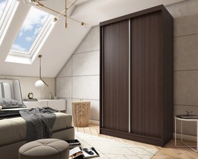 Szafa Przesuwna SOFIA 120 cm Szafa Dwudrzwiowa Wenge