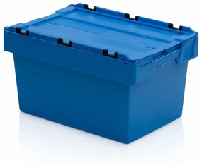 Skrzynka plastikowa z wiekiem, 600x400x340 mm