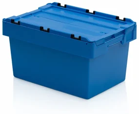 Skrzynka plastikowa z wiekiem, 600x400x340 mm