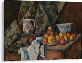 Obraz - Paul Cézanne, Still Life with Apples and Peaches, reprodukcje (70x50 cm)