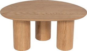 Stolik kawowy z okleiną dębową - Jasny naturalny - OSINAR