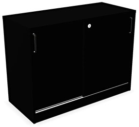 Szafka biurowa przesuwna EASY SPACE CABINET S 1.5-OH 100cm czarna zamykana NOWY STYL
