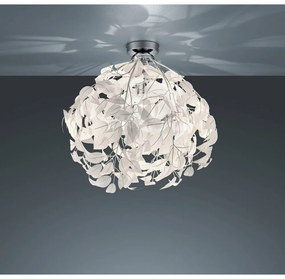 Biała lampa sufitowa Trio Leavy, wys. 58 cm