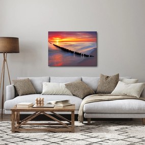 Obraz - Sunset, Baltic Sea, Poland (70x50 cm)