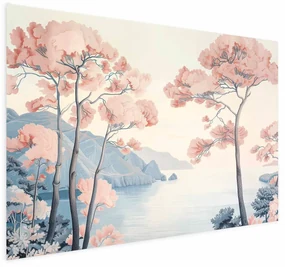 Plakat Ocean i drzewa 30x21 cm bez ramy z marginesem ARTGEIST B
