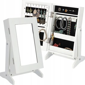 KADAX Mała szafka na biżuterię z lustrem Trullo, biała