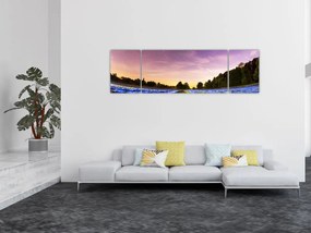 Obraz kolorowego pola (170x50 cm)