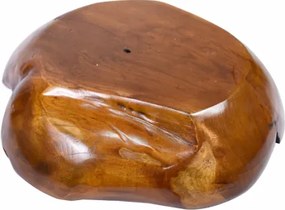 Ręcznie wykonana misa z drewna tekowego 50 cm dekoracyjna