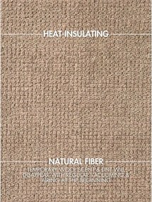 Beżowy wełniany okrągły dywan tkany ręcznie ø 200 cm Greenwich – Ted Baker