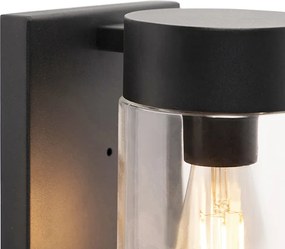 Inteligentna lampa ścienna zewnętrzna czarna IP44 z Wi-Fi ST64 - Jarra