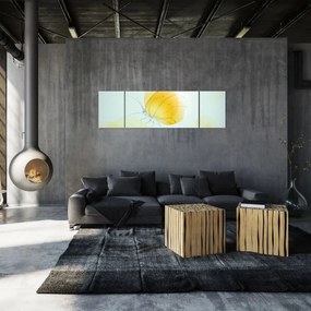 Obraz - Żółty motyl (170x50 cm)