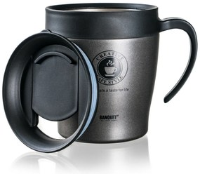 Banquet Kubek termiczny podróżny TAZZA 330 ml,antracytowy