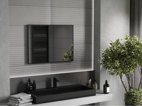 Mexen Loft lustro łazienkowe prostokątne 80 x 60 cm, rama czarna - 9852-080-060-000-70