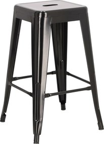 Stołek barowy Paris insp. Tolix 66 cm czarny