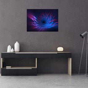 Obraz na szkle - abstrakcja kwiatu (70x50 cm)