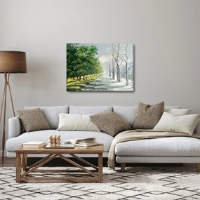 Obraz - Zima kontra lato (70x50 cm)