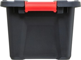 Pojemnik plastikowy z pokrywką, z zawiasami