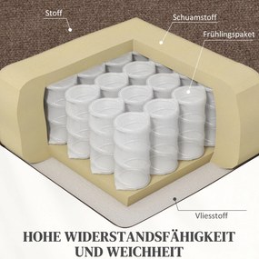 HOMCOM Fotel relaksacyjny elektryczny z funkcją podnoszenia brązowy 90x75x100 cm | Aosom PL