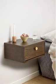 Szafka nocna w dekorze dębu w ciemnym naturalnym kolorze Monfort – Actona
