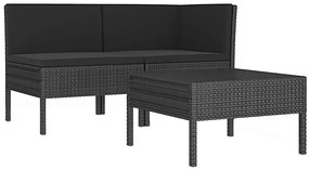 Zestaw wypoczynkowy z naturalnego rattanu - Alva 6X