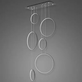 Designerska lampa wisząca Ledowe Okręgi No.8 In 90 cm