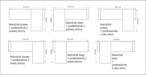 Narożnik LENA do pokoju nastolatka - własna konfiguracja