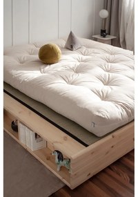 Łóżko dwuosobowe z drewna sosnowego ze stelażem 160x200 cm Ziggy – Karup Design