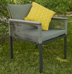 Nowoczesne krzesło ogrodowe z poduszkami Corto