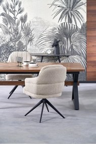 Stół rozkładany BARON 200(350)x100 orzechowy/czarny HALMAR