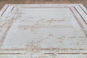 Dywan vintage Beyond Ramki beżowy 140 cm x 190 cm
