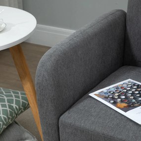 HOMCOM sofa dwuosobowa 130 cm x 70 cm x 80 cm