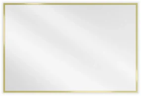 Mexen Loft lustro łazienkowe prostokątne 90 x 60 cm, rama złota - 9852-090-060-000-50