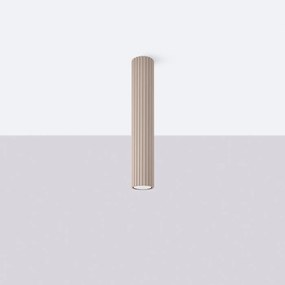Plafon KARBON 40 taupe ryflowany SOLLUX  LIGHTING