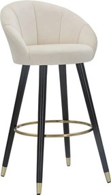 Wysoki Stołek VKH429, Beżowy, 55x56x104 cm, Kendra Home