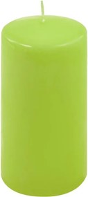 Zestaw świec słupkowych, 15 cm, Ø 7,5 cm, jasnozielony 2 szt