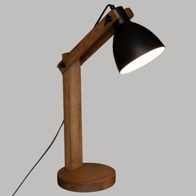 Lampa stojąca CUBA, wys. 56 cm, drewniana