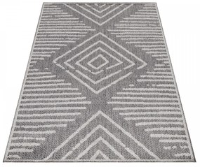 Dywan zewnętrzny Aruba Romby szare 160 cm x 230 cm
